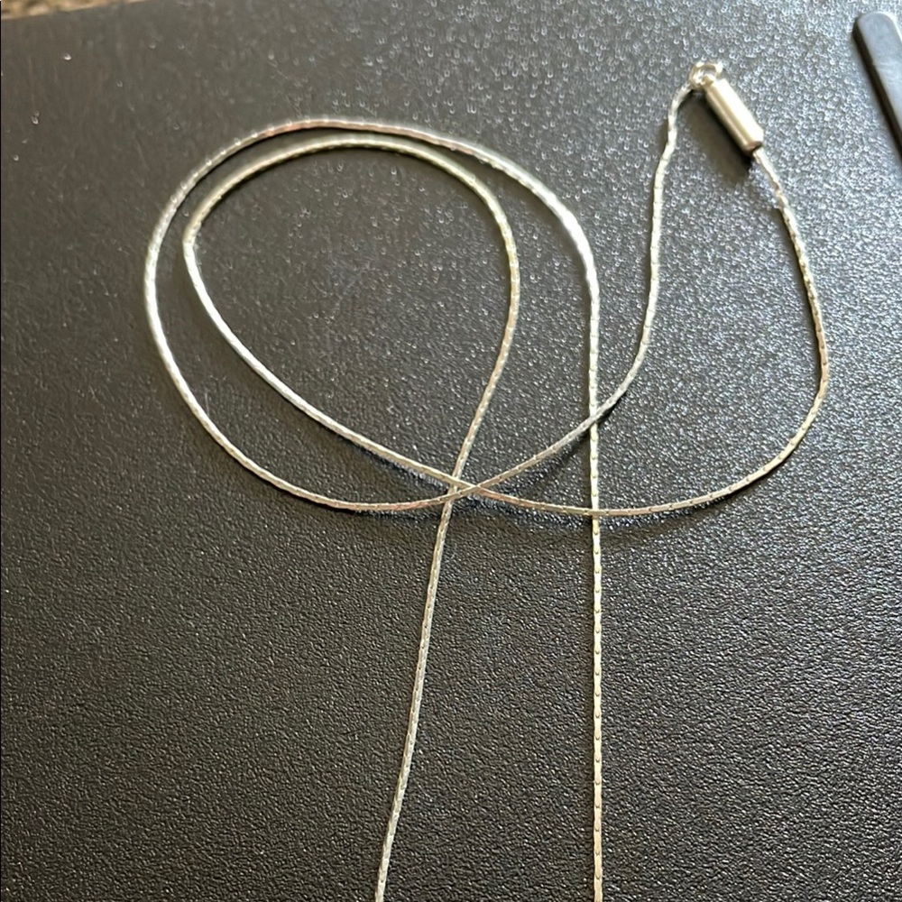 Silver Leaf Charm Necklace - Picture 10 of 10